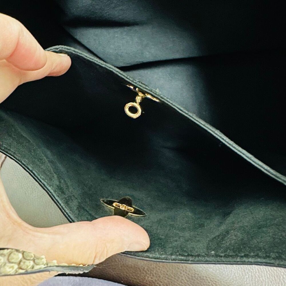 Louis Vuitton Flower Hobo Python strap - Picture 15 of 16